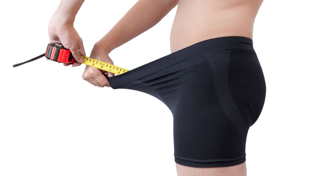 Measure the penis after enlargement surgery