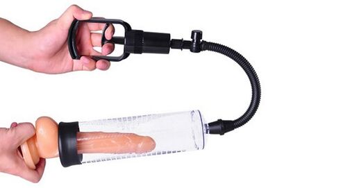 Use the pump to enlarge the penis