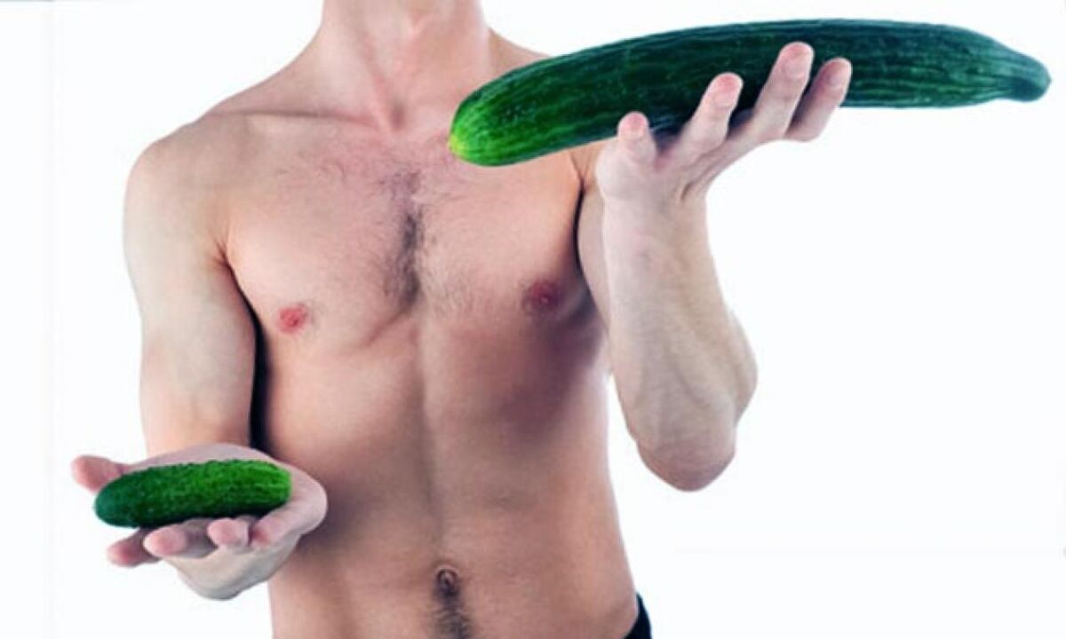 big and small dick sizes on cucumber's example